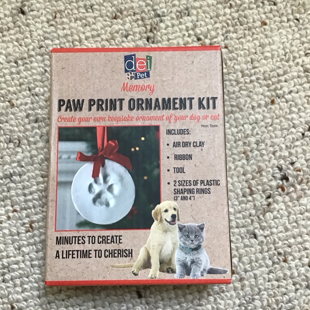 Dei Pet Paw Print Ornament Kit